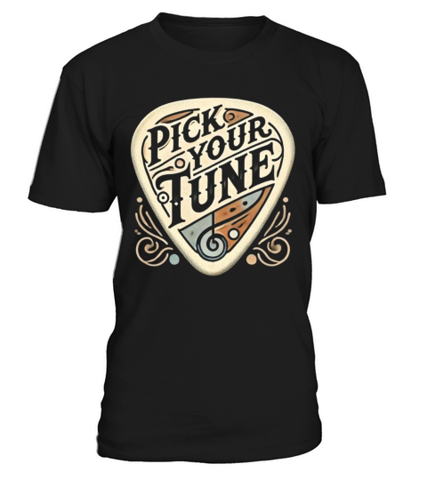 Pick Your Tune Vintage Guitar Pick - Vintage Music T-Shirt Unisex
