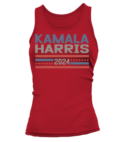 Kamala Harris 2024 Vintage Blue Red Black T-Shirt Tank top Woman