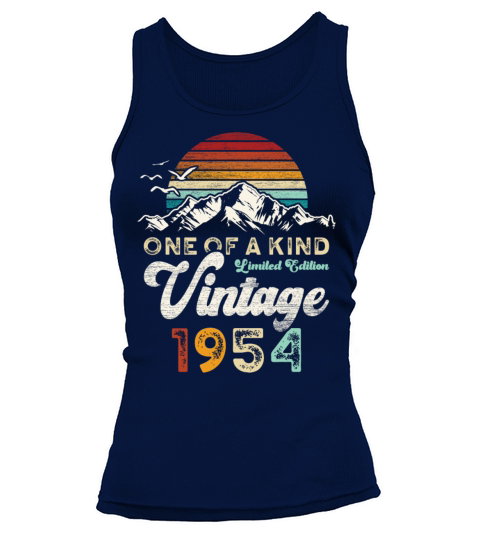 Vintage 1954 Birthday Mountains Tank top Woman
