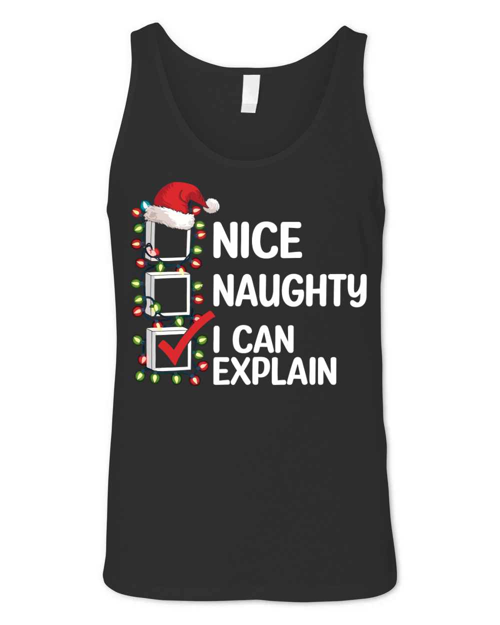 nice naughty i can explain Unisex Jersey Tank