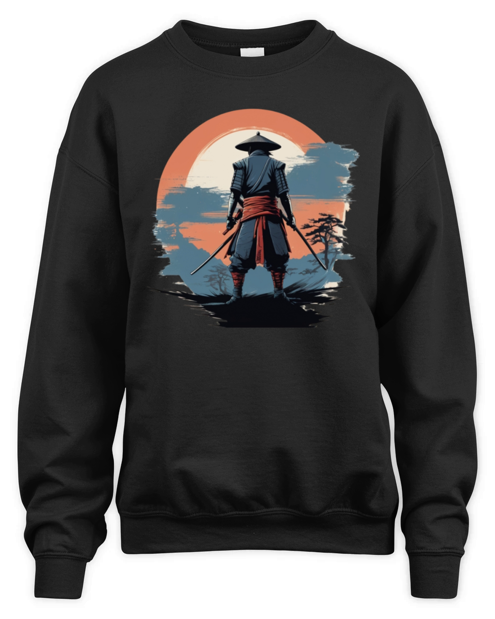 Retro Samurai Unisex Premium Crewneck Sweatshirt