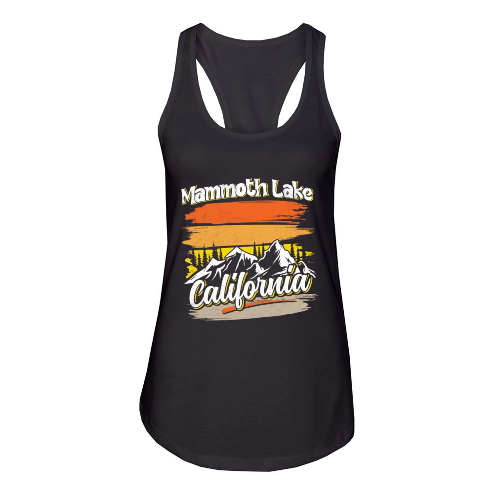 CALIFORNIA MAMMOTH LAKES Vintage California Fan Women's Racerback Tank