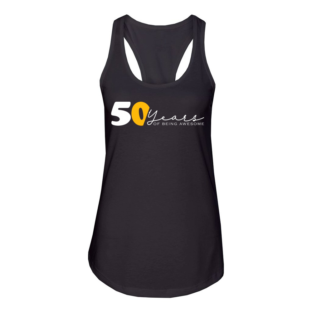 Vintage 1974 Funny 50 Year Old Bday Men Women Women's Racerback Tank