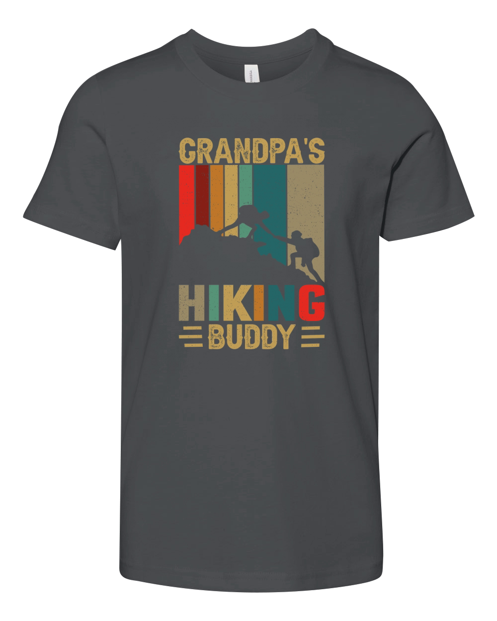 GRANDPAS HIKING BUDDY Youth Unisex Jersey Tee