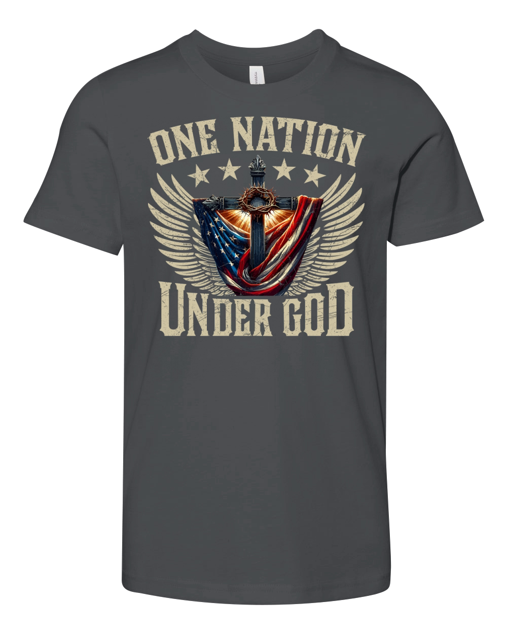 one nation under god Youth Unisex Jersey Tee