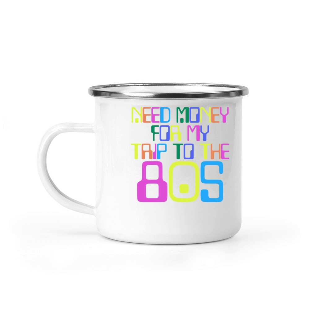 80s Music Tape Disco 1980 Vintage Camping Mug