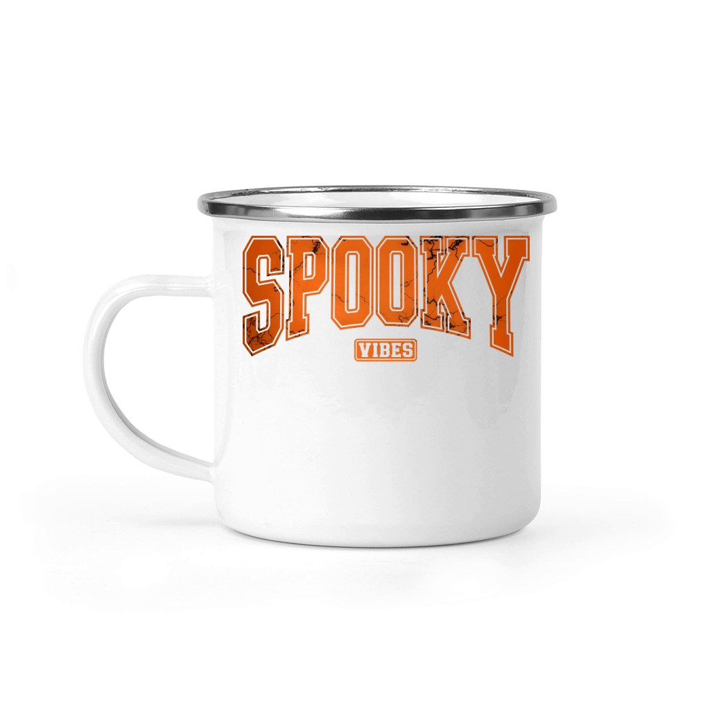 Halloween Spooky Vibes Camping Mug