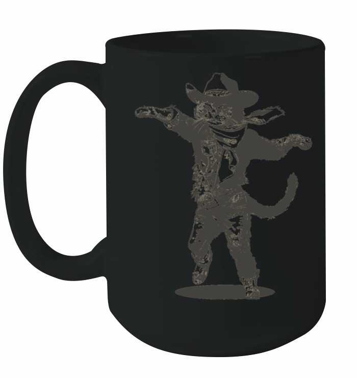 Cat Cowboy Hat Cat Dancing Vintage Style Ceramic Mug
