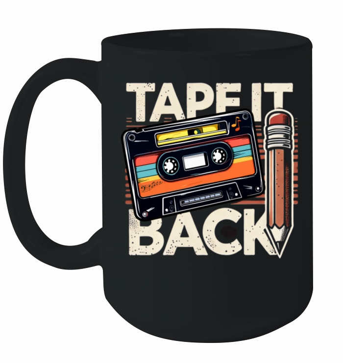 Tape It Back - Funny Retro T-shirt Ceramic Mug