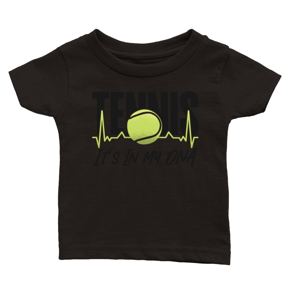 Funny Tennis Player Racket Tennis Classic Baby Crewneck T-shirt