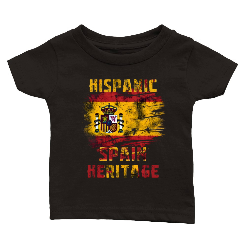 Hispanic Spain Heritage Month Classic Baby Crewneck T-shirt