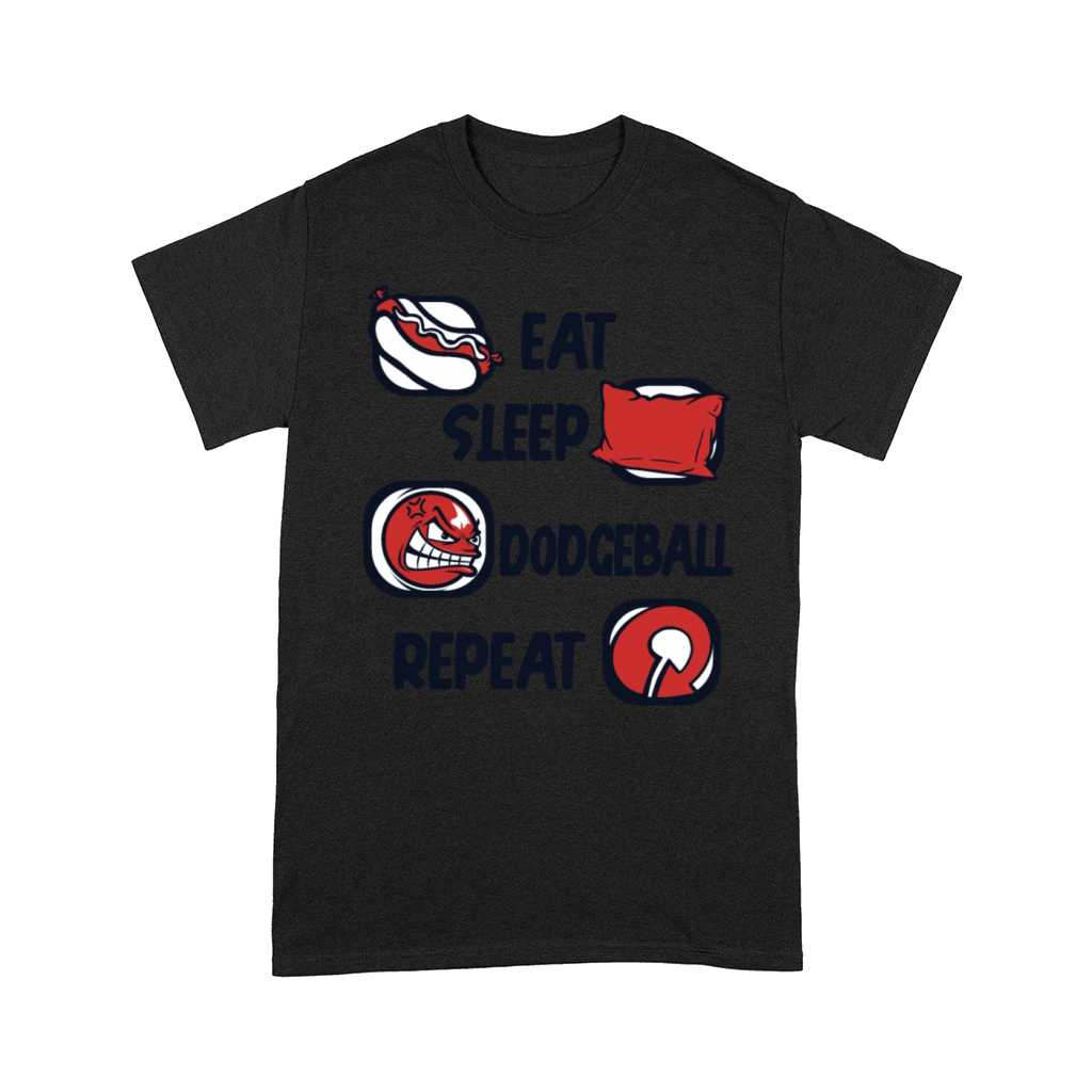 Eat Sleep Dodgeball Repeat Team Game Prisonball Comfort T-shirt