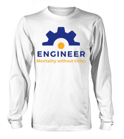Blue White Modern Industrial Business Long sleeved Unisex