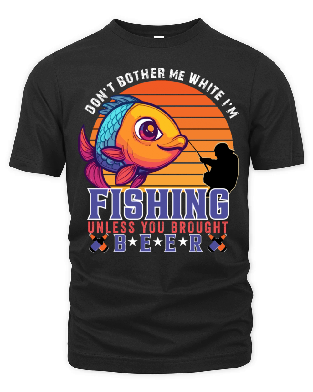 Fishing sunset vintage shirt Organic Unisex T-shirt
