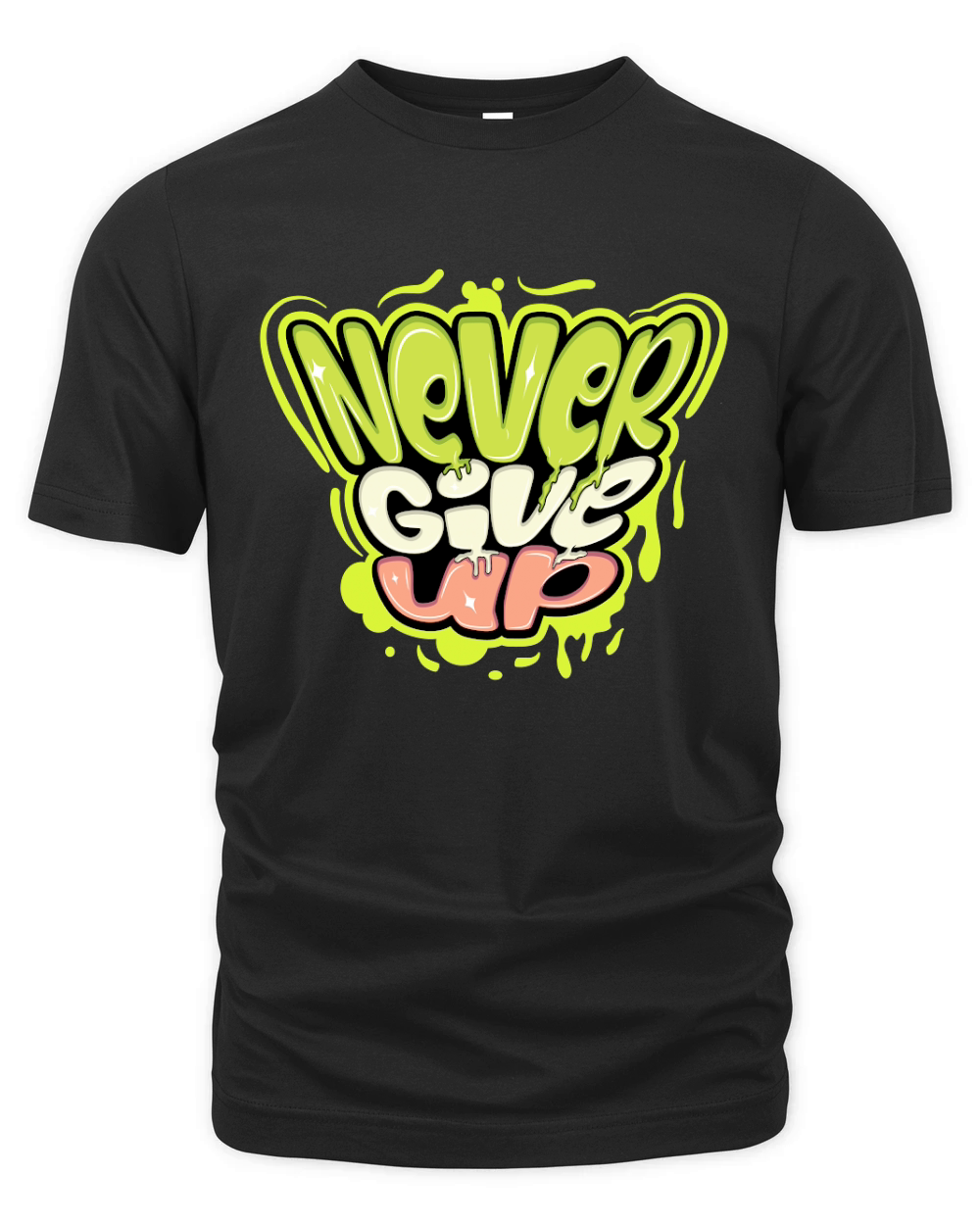 Never give up Organic Unisex T-shirt