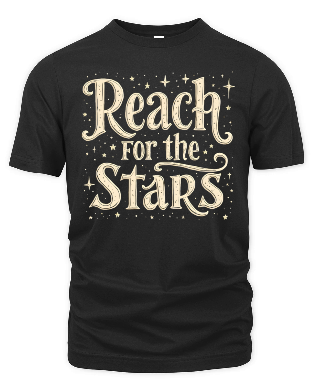 Reach for the Stars Inspirational Design Organic Unisex T-shirt