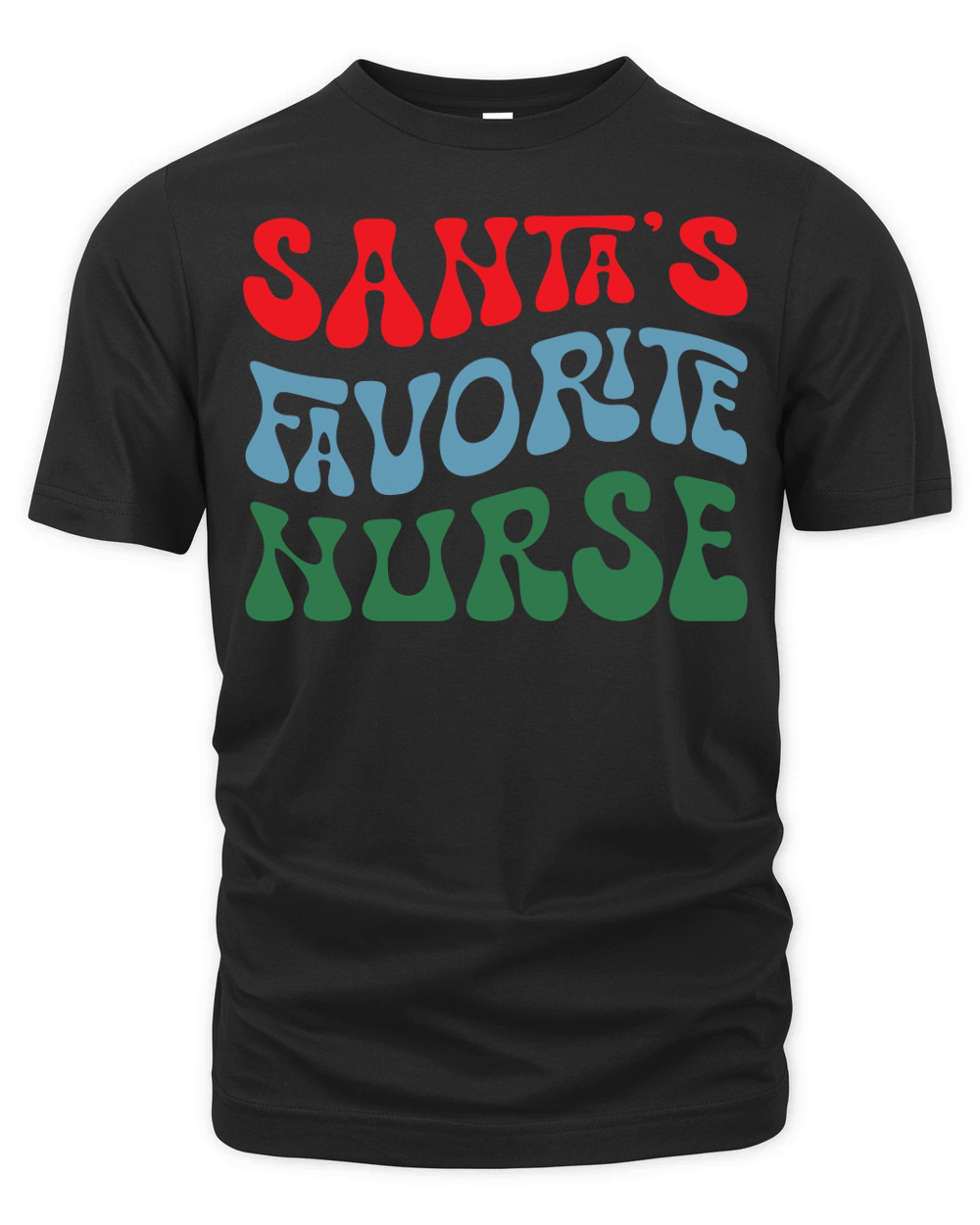 Santas Favorite Nurse Organic Unisex T-shirt