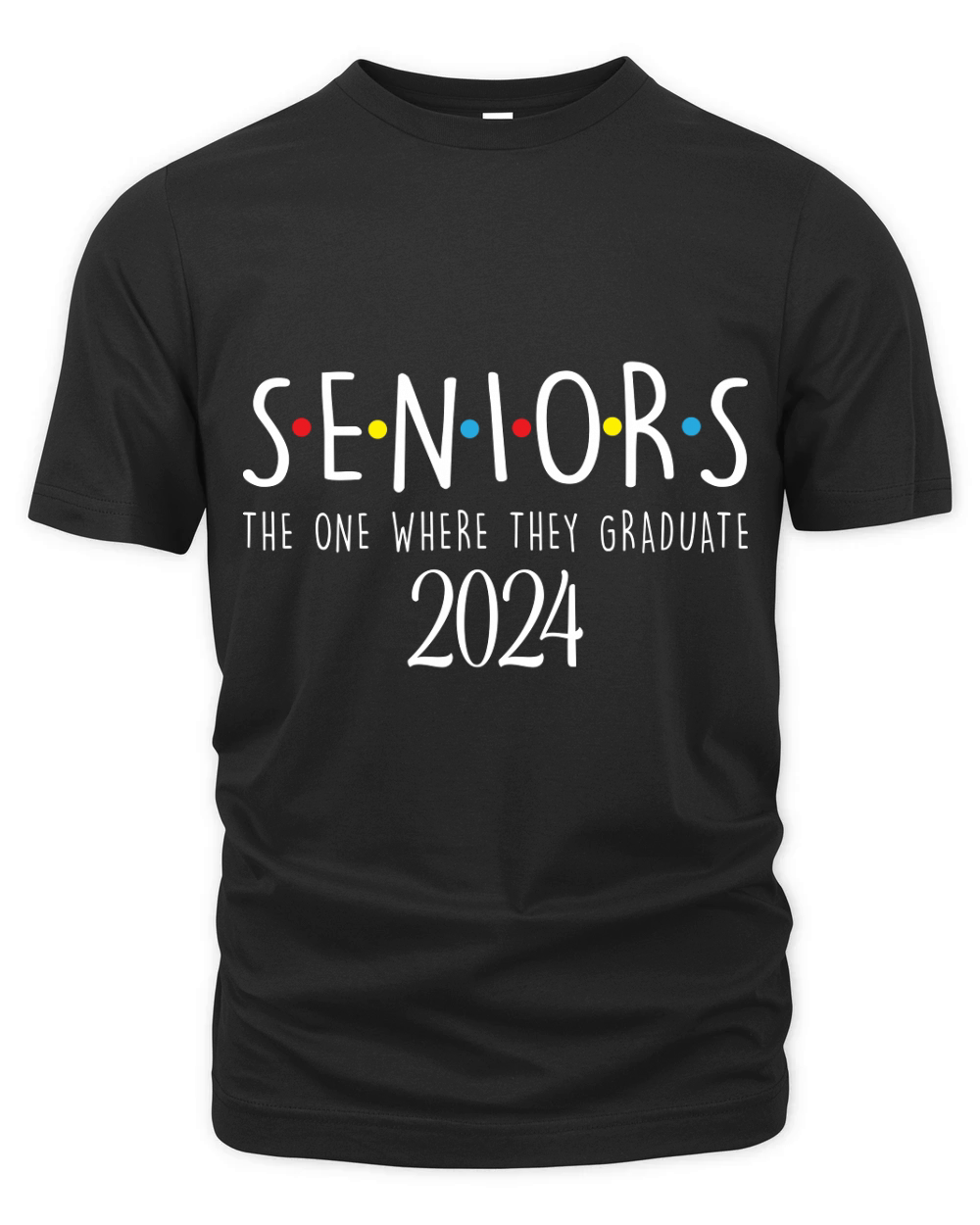Seniors the one where they graduate 2024 02 Organic Unisex T-shirt