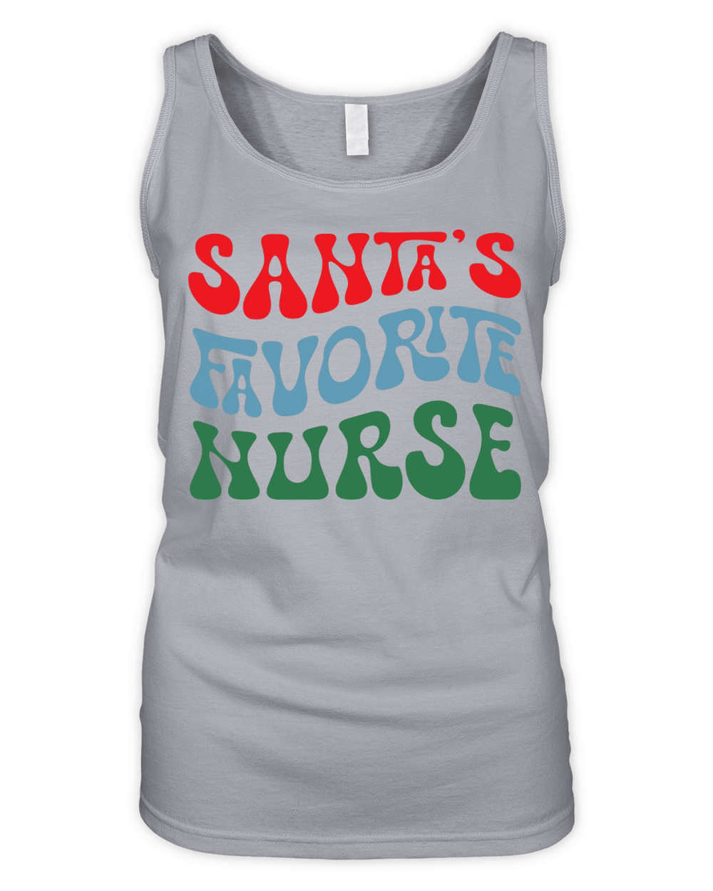 Santas Favorite Nurse Organic Women's Tank Top