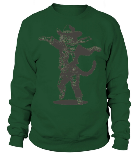Cat Cowboy Hat Cat Dancing Vintage Style Sweatshirt Unisex