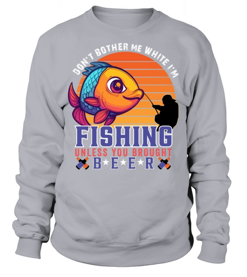 Fishing sunset vintage shirt Sweatshirt Unisex