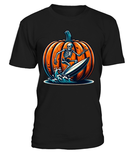 Vintage Surfing Skeleton Shirt Halloween Surfboard T-Shirt Unisex