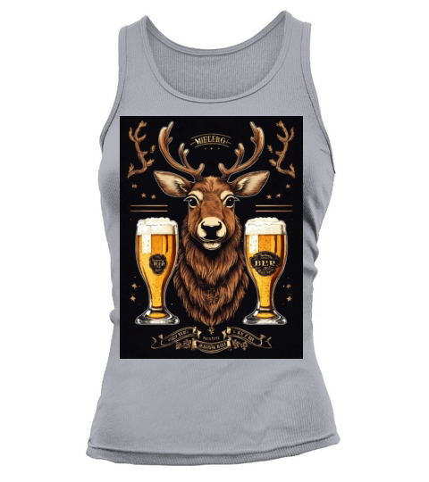 Majestic Stag and Craft Beer Tank top Woman
