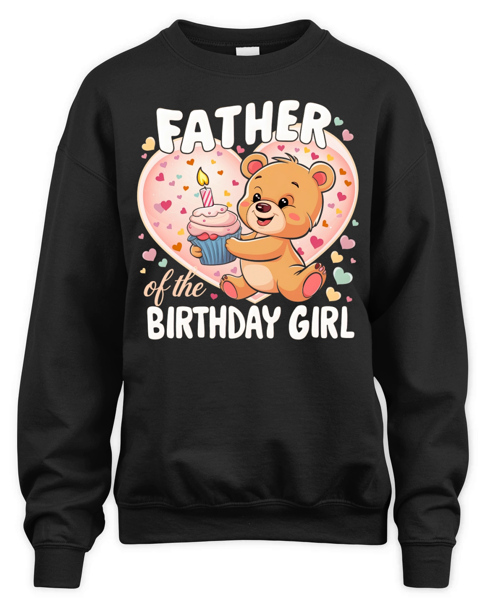 Father of the birthday girl (1) Unisex Premium Crewneck Sweatshirt