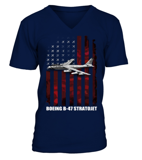 B 47 stratojet V-Neck T-shirt