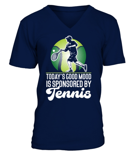Funny Tennis Player Racket Todays V-Neck T-shirt
