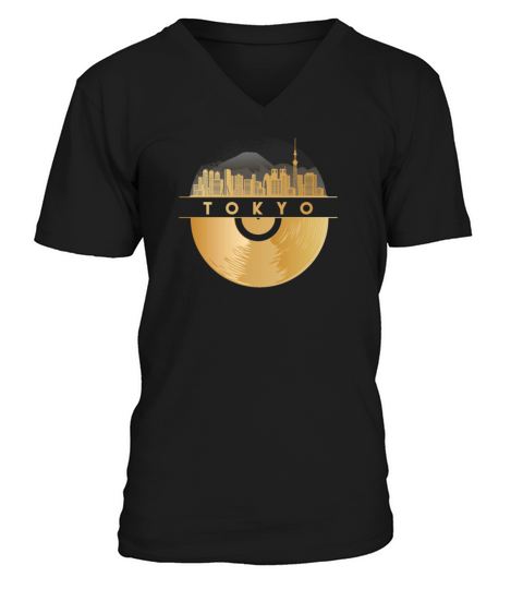 Vinyl-Record-Player Disco-Music V-Neck T-shirt