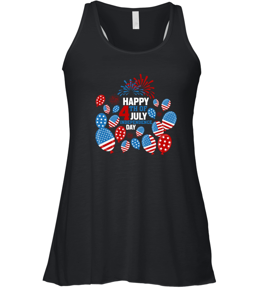 Happy 4th of July Independence (2) Women's Flowy Tank Top