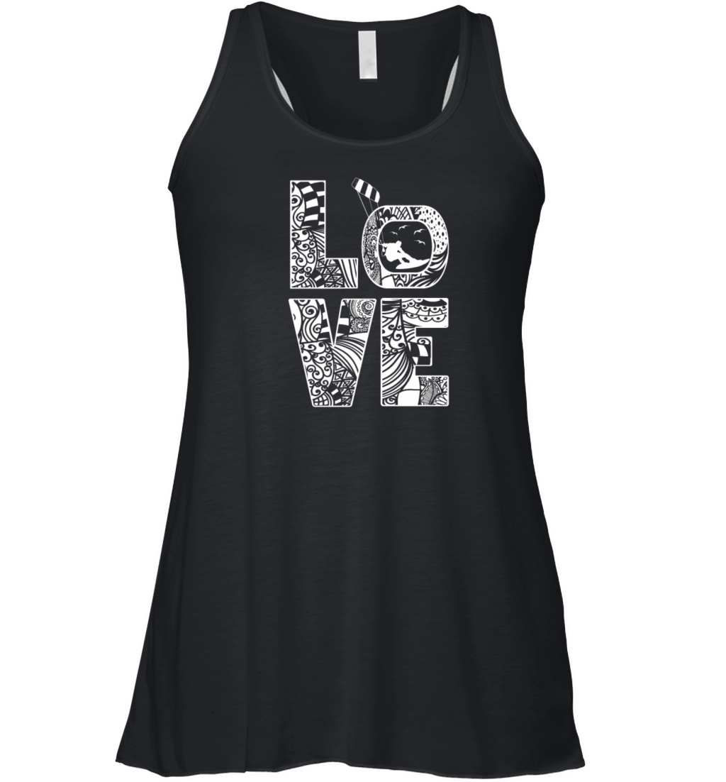 Kitesurfer Kiteboard Kitesurfing Vintage-Surf Women's Flowy Tank Top