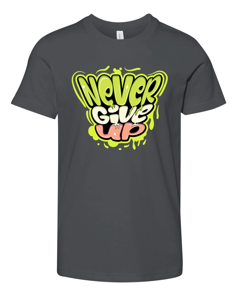 Never give up Youth Unisex Jersey Tee
