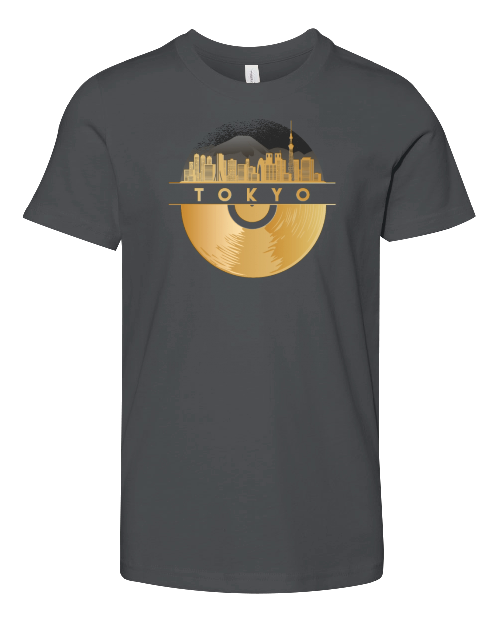 Vinyl-Record-Player Disco-Music Youth Unisex Jersey Tee