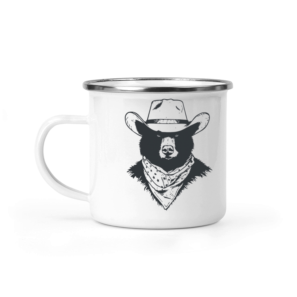 Bear Cowboy In Cowboy Hat Bear Lovers Gifts Camping Mug
