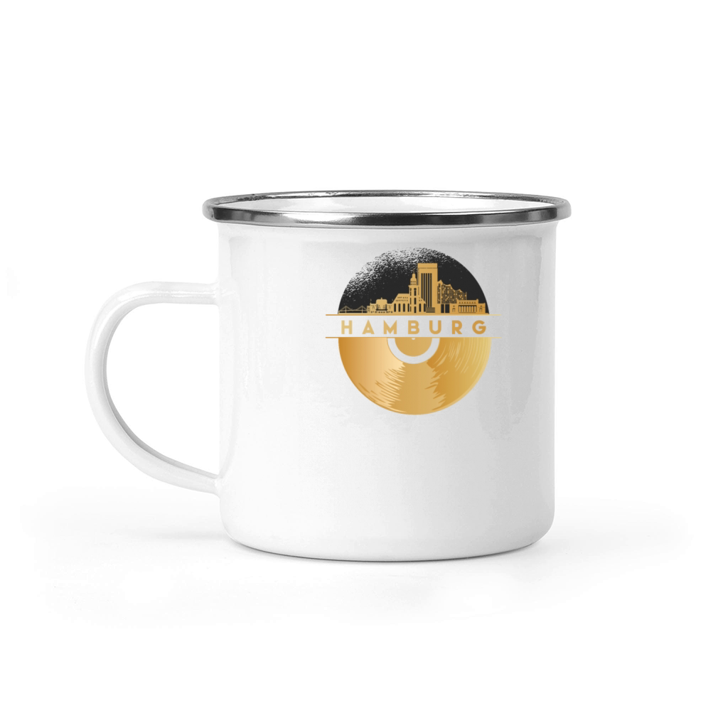 Vinyl-Record-Player Disco-Music Camping Mug