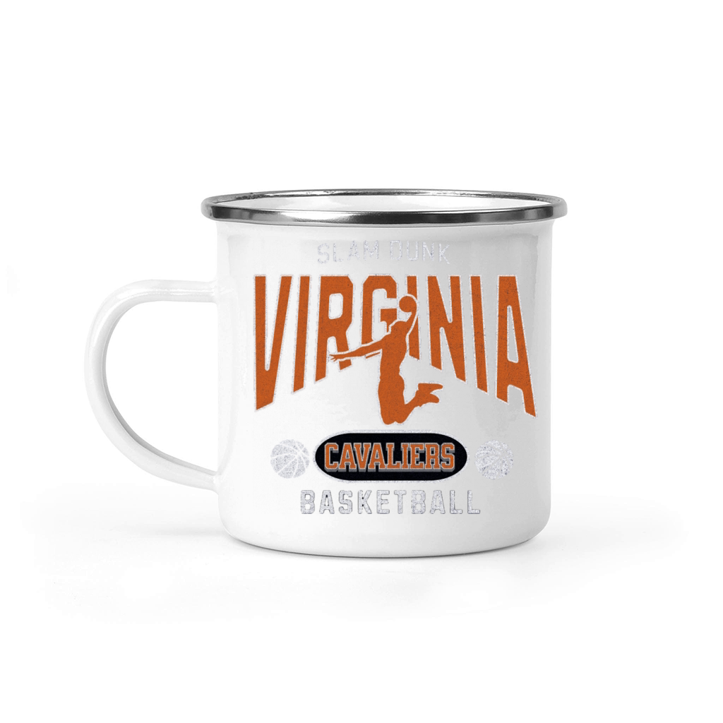 Virginia Cavaliers Slam Dunk Basketball Camping Mug
