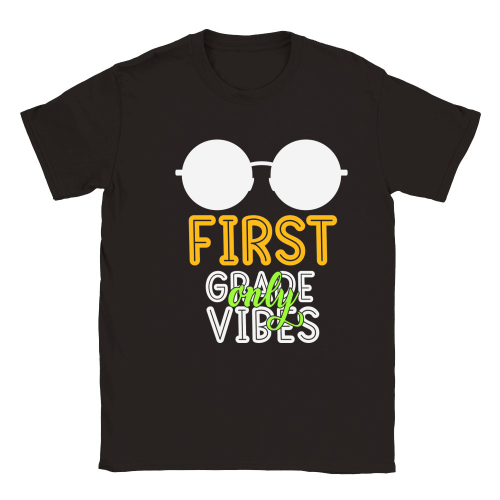 First grade only vibes Classic Kids Crewneck T-shirt