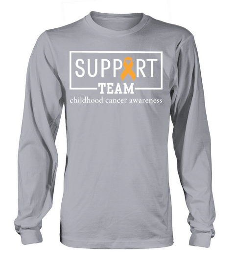 Childhood Cancer Awareness Support Team Long sleeved Unisex