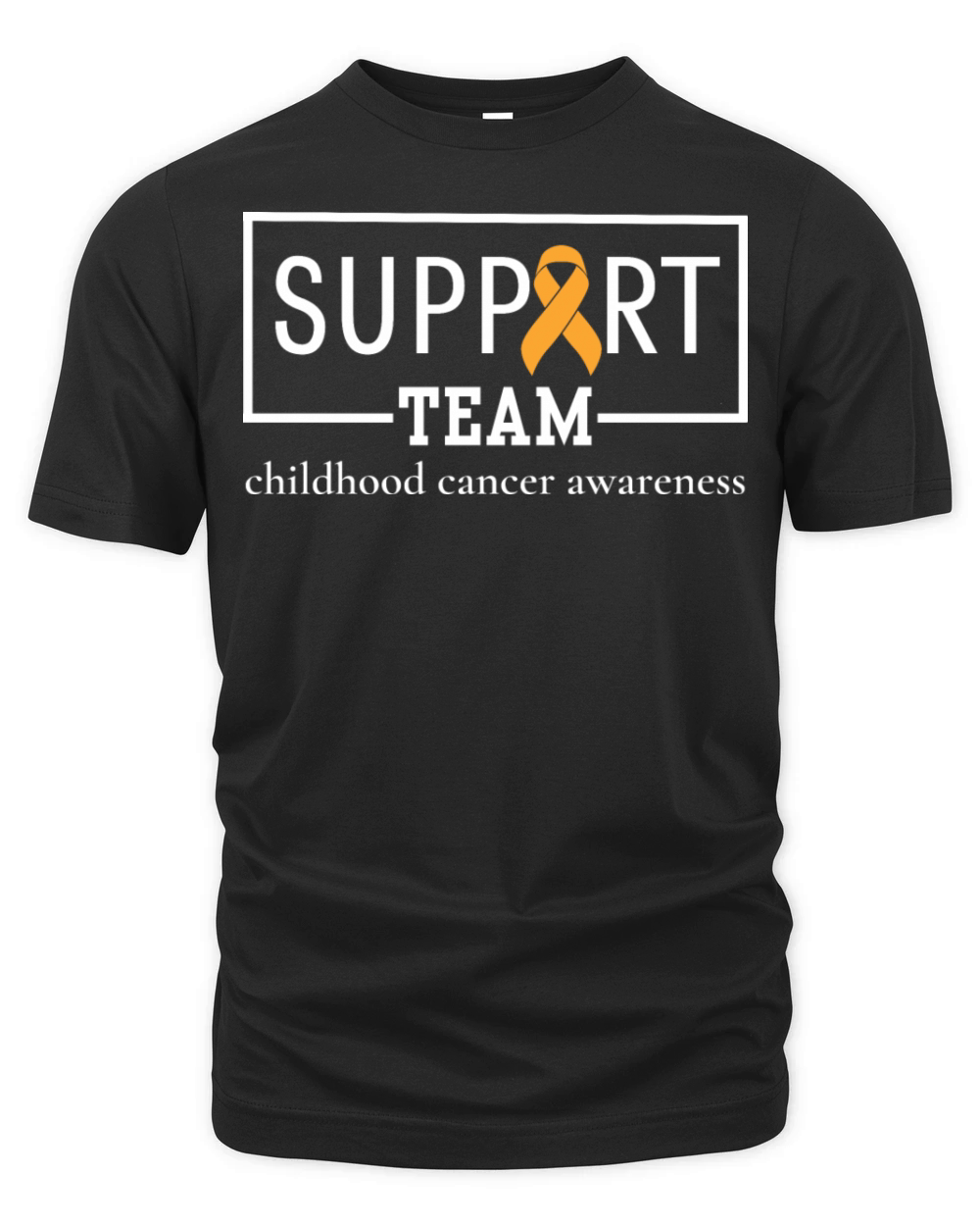 Childhood Cancer Awareness Support Team Organic Unisex T-shirt