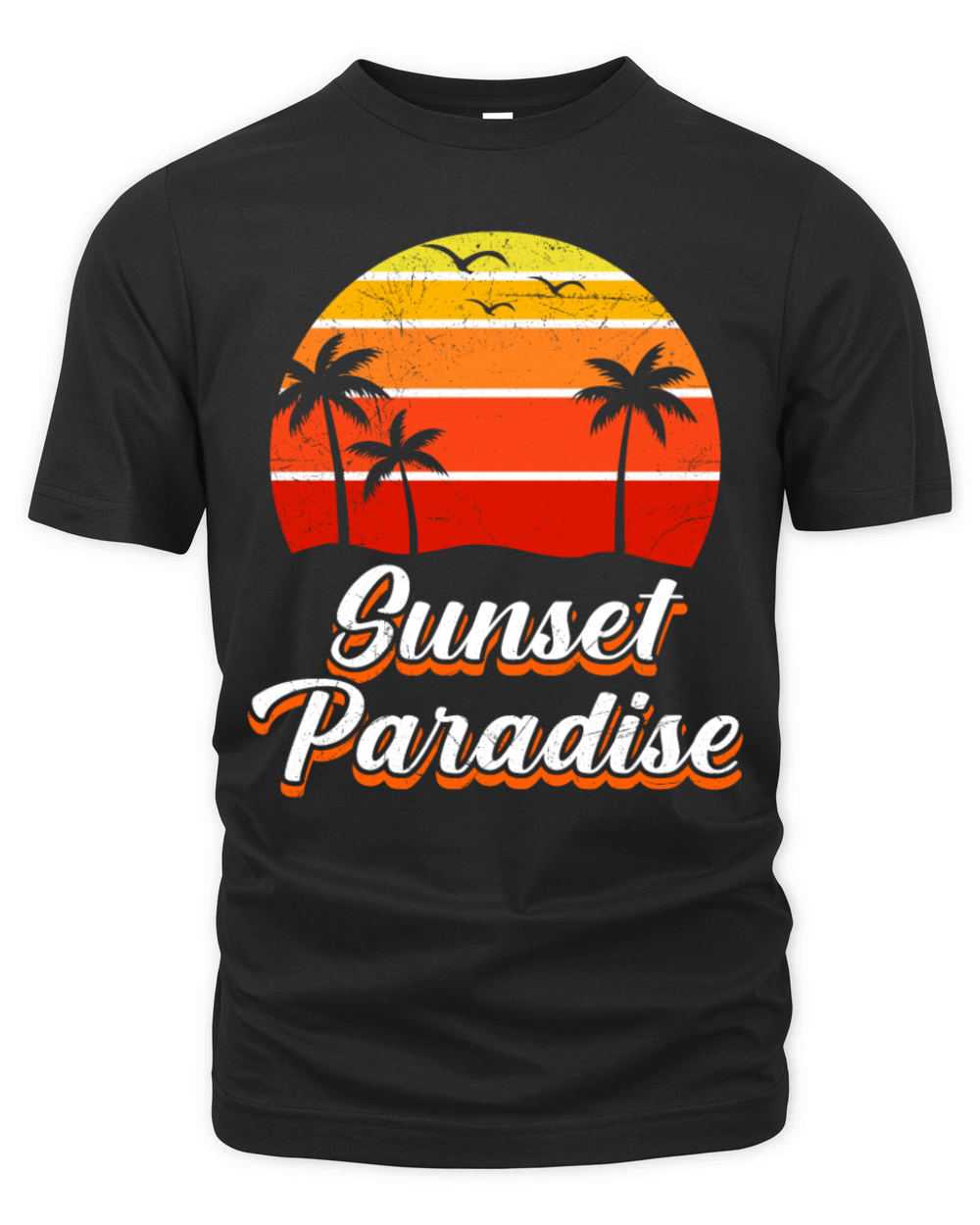 Florida SUNSET PARADISE Vintage Sunshine-State Organic Unisex T-shirt