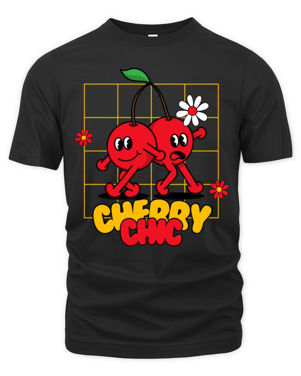 Funky Cherry Chic Sweet Style with a Playful Twist Organic Unisex T-shirt