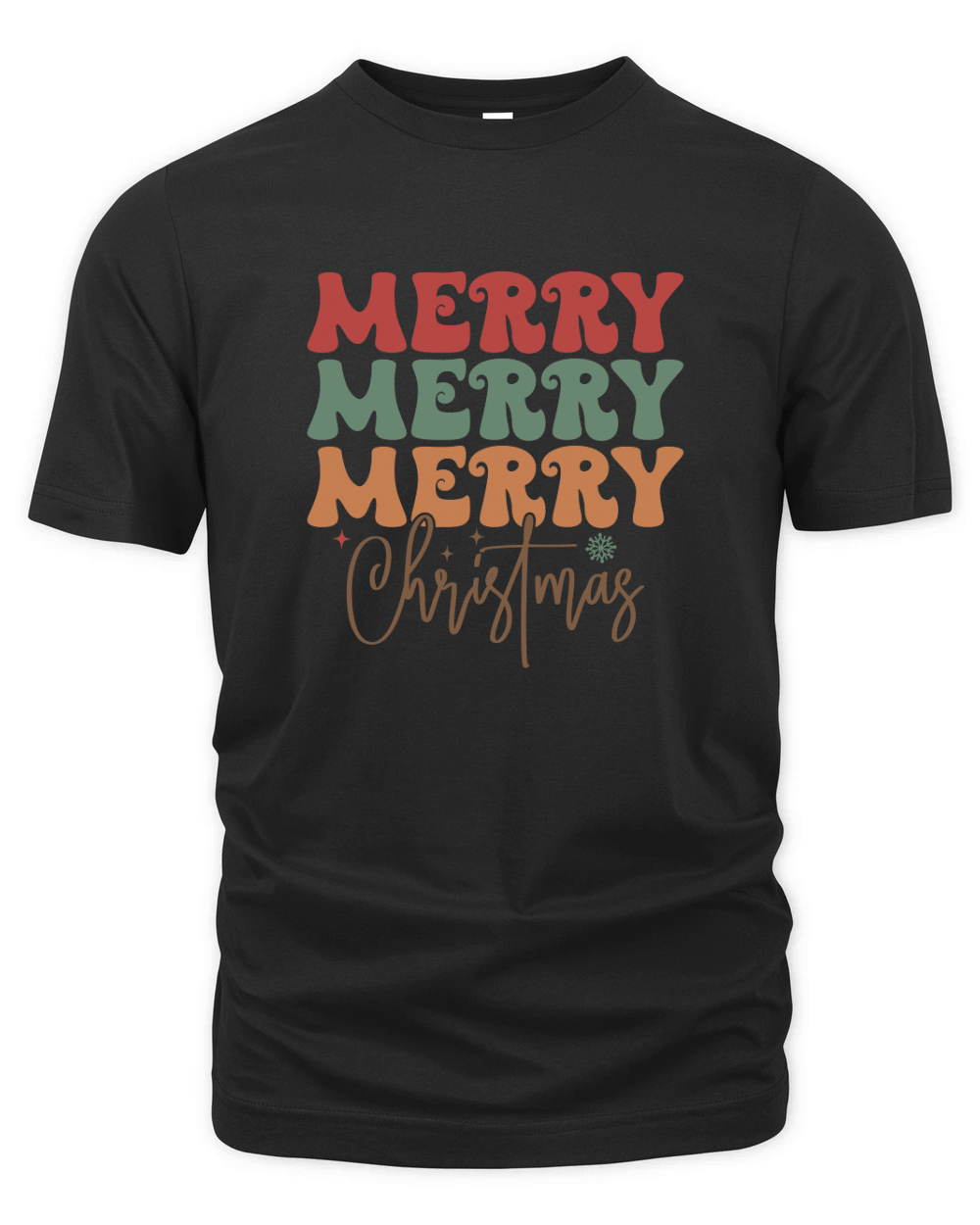 Merry 3 christmas Organic Unisex T-shirt