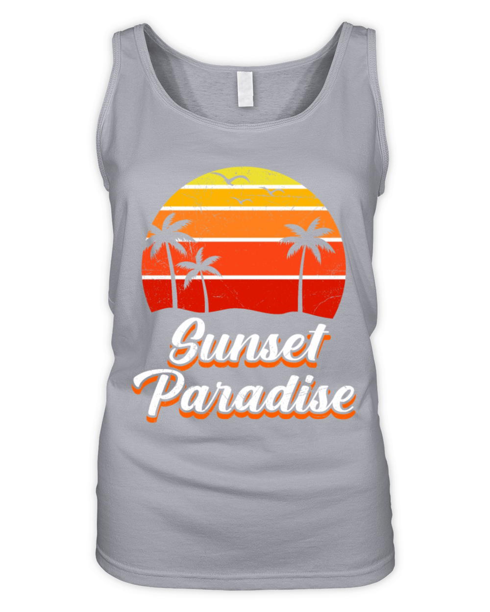Florida SUNSET PARADISE Vintage Sunshine-State Organic Women's Tank Top