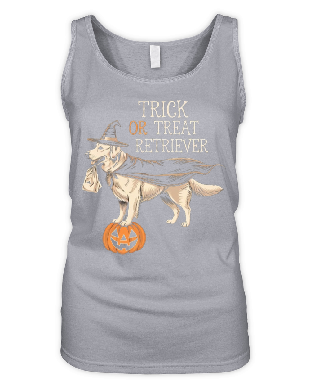 Trick or Treat Retriever Organic Women's Tank Top