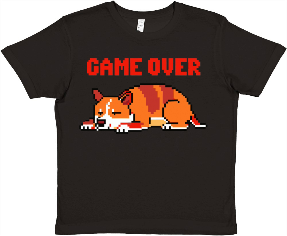 game over dog pixel Premium Kids Crewneck T-shirt