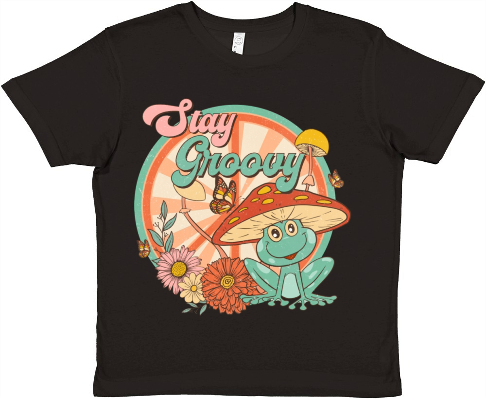 Stay Groovy Premium Kids Crewneck T-shirt