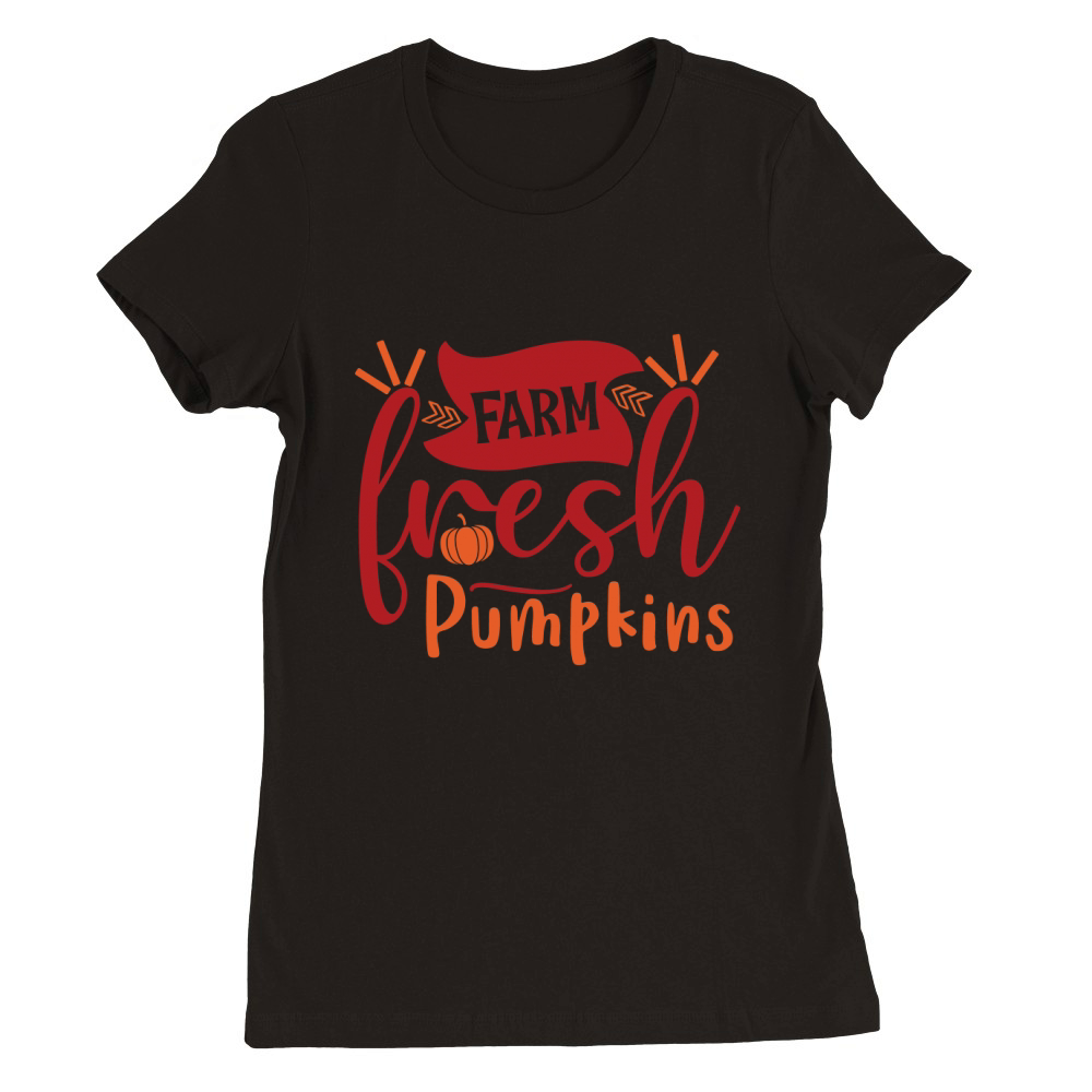Farm fresh pumpkins  (2) Premium Womens Crewneck T-shirt