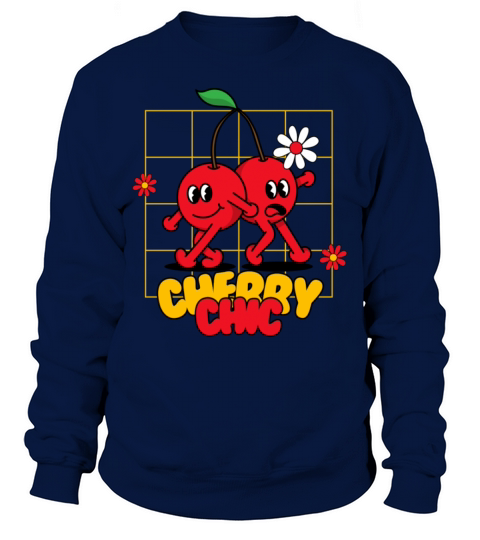 Funky Cherry Chic Sweet Style with a Playful Twist Sweatshirt Unisex